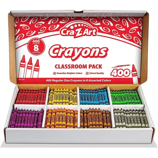 Crayon Class Pack, 8 Color, 400 Count Box {3}
