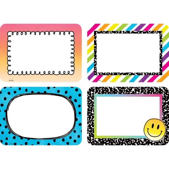 Brights 4Ever Name Tags / Labels - Multi-Pack, 36 Per Pack, 6 Packs {1}