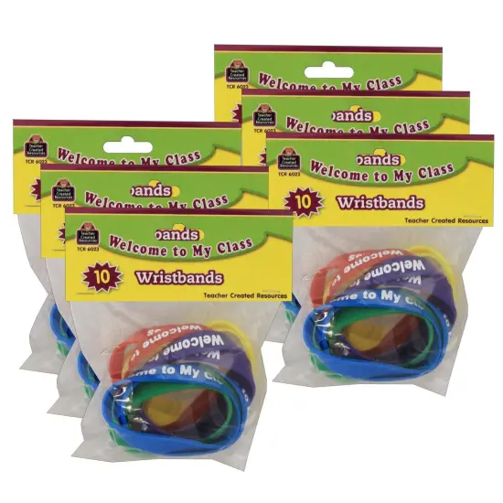 Welcome to My Class Wristbands, 10 Per Pack, 6 Packs {1}