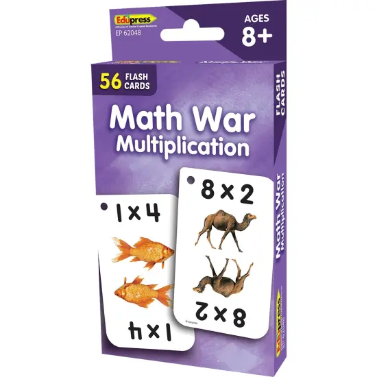 Math War (Multiplication) Flash Cards, 6 Packs {5}