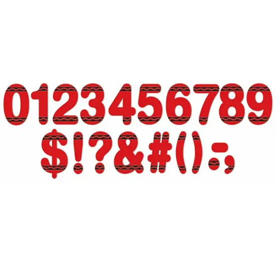 Crayola&reg; Red Deco Letters, 178 Per Pack, 3 Packs {2}