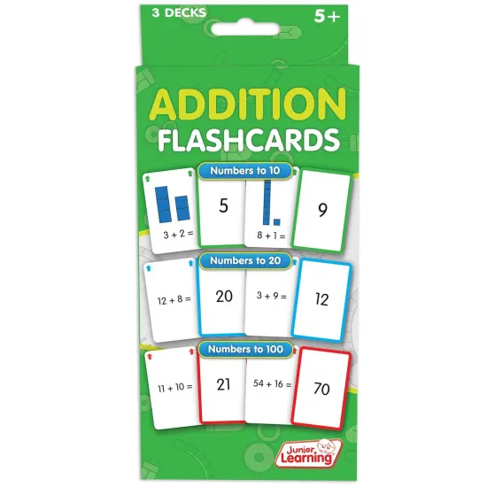 Addition Flashcards, 3 Sets Per Pack, 3 Packs {3}