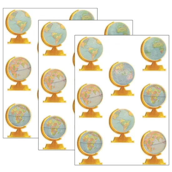 Travel The Map Globes Accents, 30 Per Pack, 3 Packs {1}