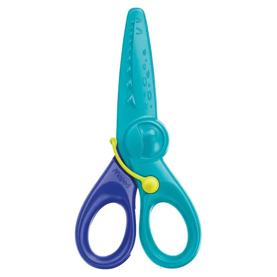 Kidicut Spring-Assisted Plastic Safety Scissors, 4.75", Pack of 12 {5}