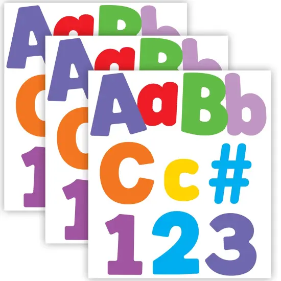 Color Splash Combo Pack EZ Letters, 219 Pieces Per Pack, 3 Packs {1}
