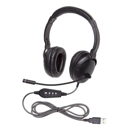 NeoTech&trade; Plus Series Headphone with Mic & USB Plug {1}