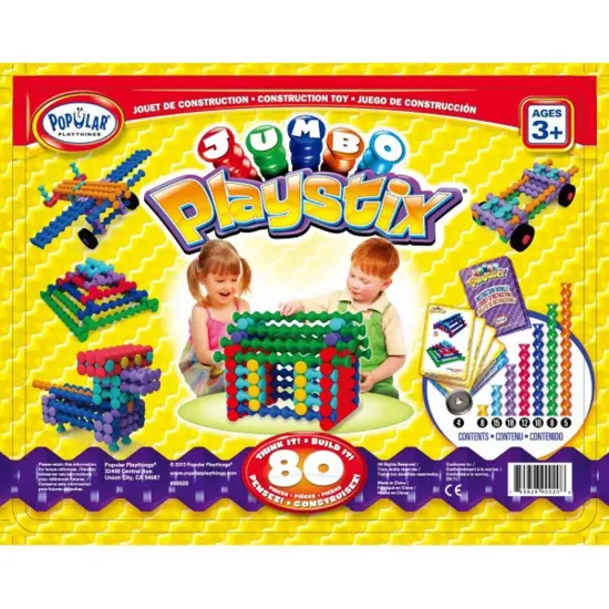 Jumbo Playstix&reg; 80-Piece Set {2}
