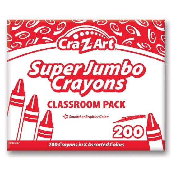 Super Jumbo Crayon Classroom Pack, 200 Count {1}