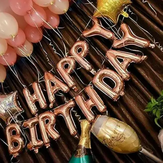 Kitcheniva Happy Birthday Foil Letter Balloons Party Decor 16" 13 Pcs Girls color {3}