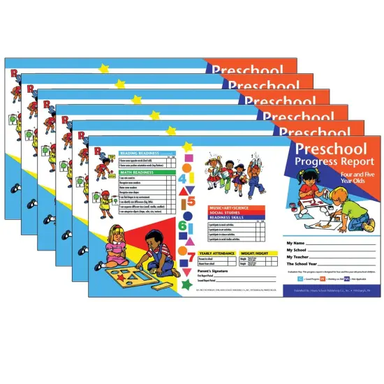 Preschool Progress Report, Ages 4-5, 10 Per Pack, 6 Packs {1}