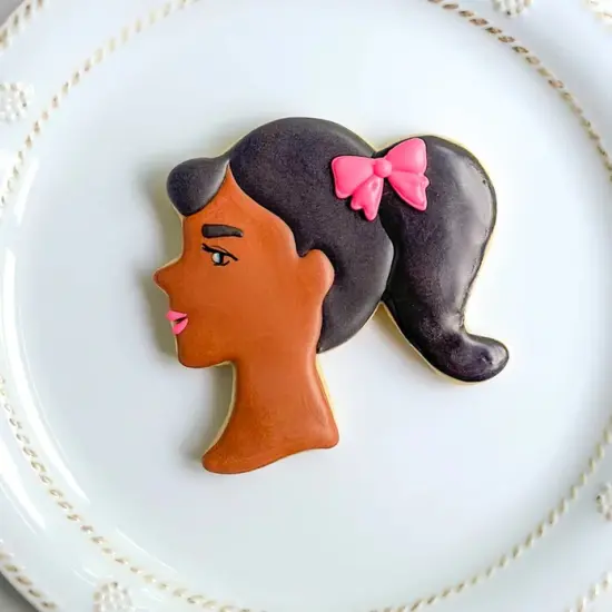 Ann Clark Barbie Doll Head Cookie Cutter 4" {3}