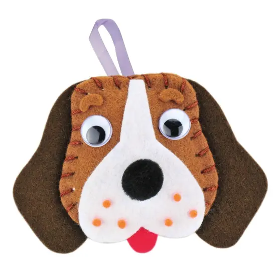 Felt Sewing Dog Kit, Beagle, 5" x 5.5" x 1", 6 Kits {4}