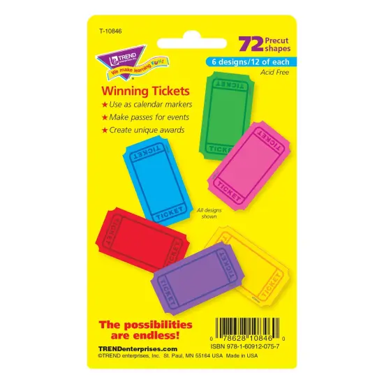 Winning Tickets Mini Accents Variety Pack, 72 Per Pack, 6 Packs {2}