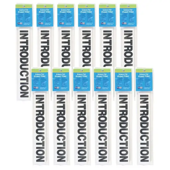 Science Fair Project Titles, Black, 13 Per Pack, 12 packs {1}