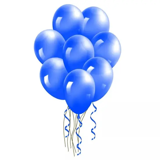 100-Pieces 12-inch Latex Balloons Blue {1}