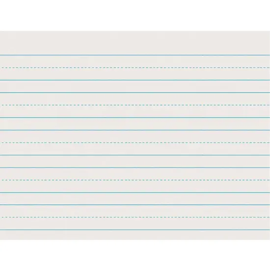Newsprint Handwriting Paper, Skip-A-Line, Grade 1, 1" x 1/2" x 1/2" Ruled Long, 11" x 8-1/2", 500 Sheets Per Pack, 5 Packs {2}