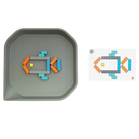 FunPlay Number Rods - Set of 74 Math Manipulatives + 50 Activities + Messy Tray {3}