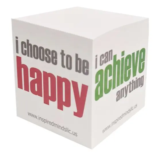 Inspirational Sticky Notes Memo Cube, 2-3/4", 550 Sheets {2}