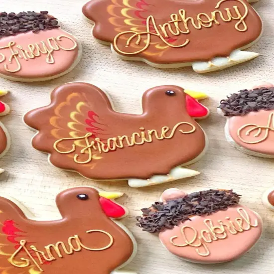 Ann Clark Thanksgiving Turkey Cookie Cutter, 3.75" Side profile full bird {3}