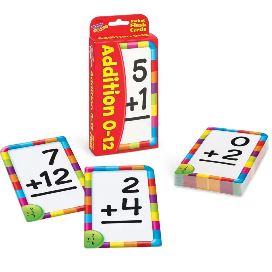 Addition 0-12 Pocket Flash Cards, 6 Packs {5}