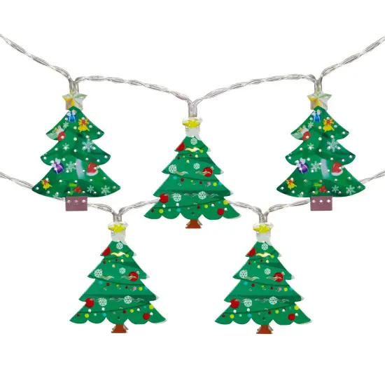 Northlight LED Christmas Tree Fairy Lights - 5.5' Copper Wire - 10ct Green {3}