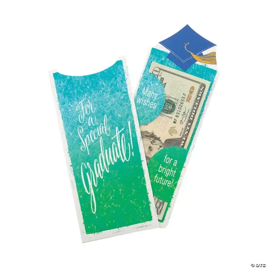 2 3/4" x 9" Religious Graduation Paper Bookmark Money Holders - 12 Pc. {2}