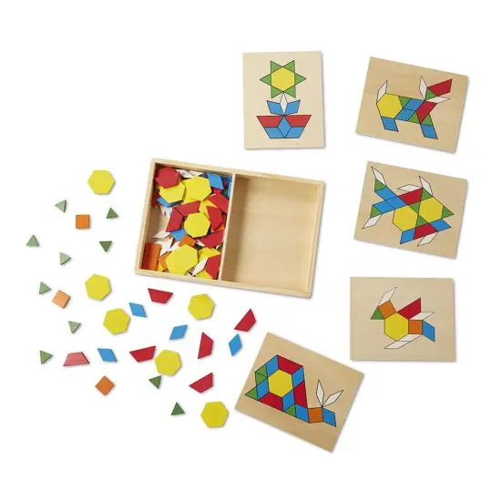Wooden Pattern Blocks & Boards {2}