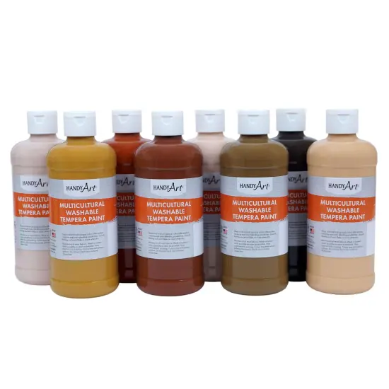 Washable Tempera 8-Pint Multicultural Set {1}