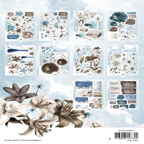 Studio Light In Loving Memory Die-Cut Block Paper 20/Pkg-Nr. 67 {3}
