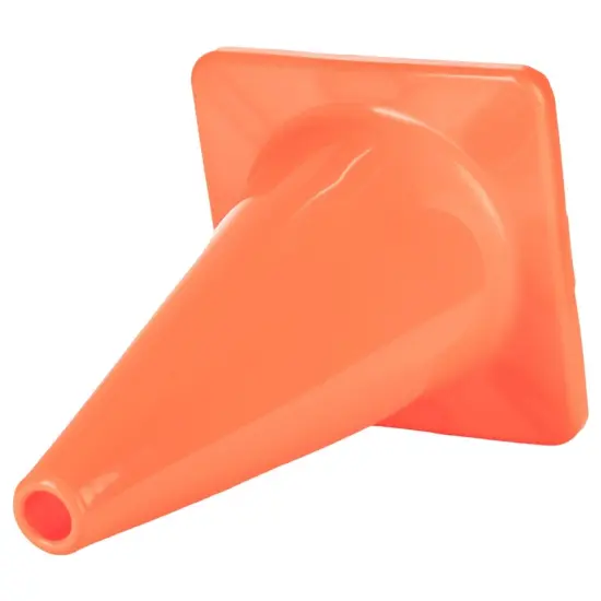 Hi-Visibility Flexible Vinyl Cone, Weighted, Orange, 18" Length {2}
