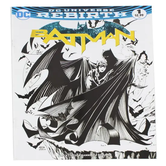 DC Rebirth Batman #1 Comic (Comic Con Box B&W Cover) {1}