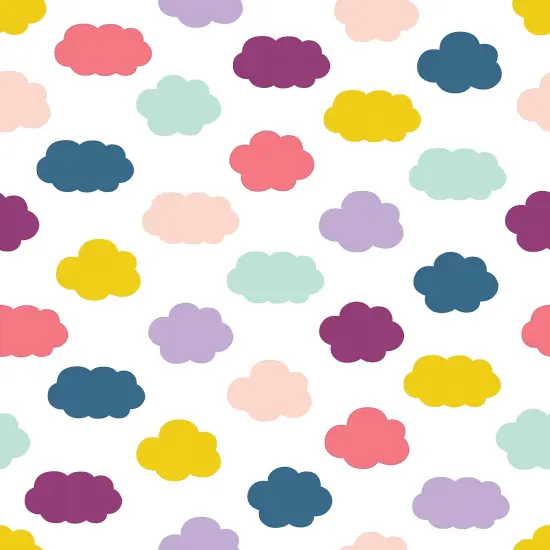 Peel and Stick Decorative Paper Roll, 17-1/2" x 10 ft, Oh Happy Day Clouds {3}