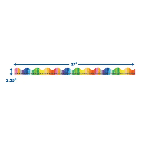 Crayola&reg; Rainbow Deco Trim&reg;, 37 Feet Per Pack, 6 Packs {2}