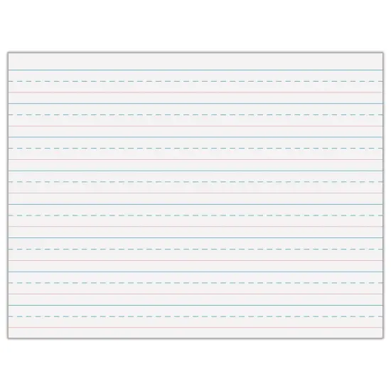 Multi-Program Handwriting Tablet, D'Nealian/Zaner-Bloser, 5/8" x 5/16" x 5/16" Ruled Long, 10-1/2" x 8", 40 Sheets, Pack of 12 {2}