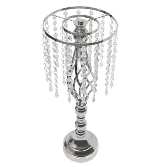 10-Pieces 21.7" Crystal Wedding Centerpiece Flower Stand {4}