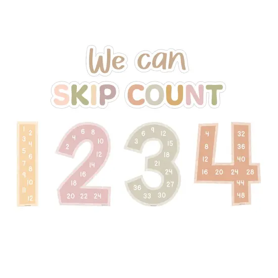 Terrazzo Tones Skip Counting/Multiples Jumbo Numbers Bulletin Board Set, 17 Pieces {2}