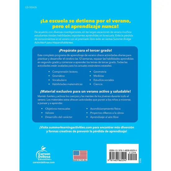 Summer Bridge Activities Spanish, Grade 2-3 {3}