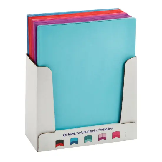 Twisted Twin Pocket Folders, Letter Size, Assorted, Pack of 50 {1}