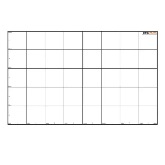 Wonder League Robotics Competition Grid Mat, 150cm x 240cm with 30cm Grid {1}