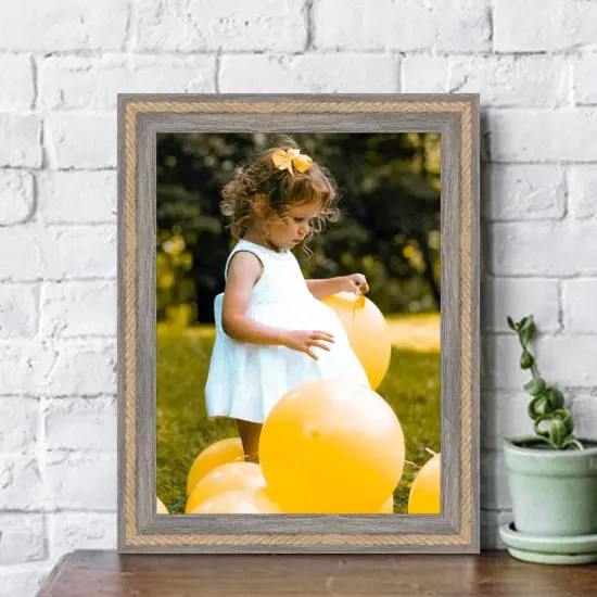 Nantucket NauticalRustic Gray Picture Frames With Rope {5}