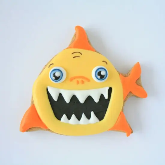 Ann Clark Front Facing Little Baby Shark Cookie Cutter, 3.5" {5}