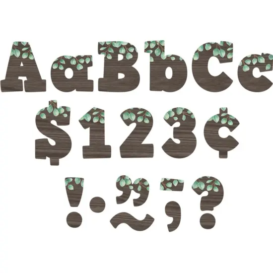 Eucalyptus 4" Bold Block Letters Combo Pack, 230 Per Pack, 3 Packs {2}