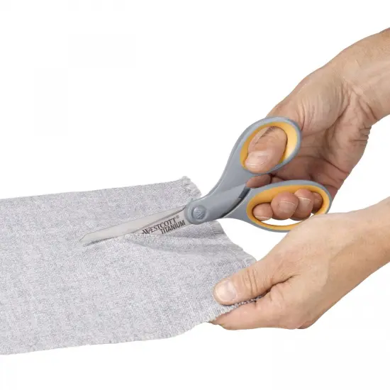Soft Grip Titanium Bonded Scissors, 8" Straight, Pack of 2 {2}