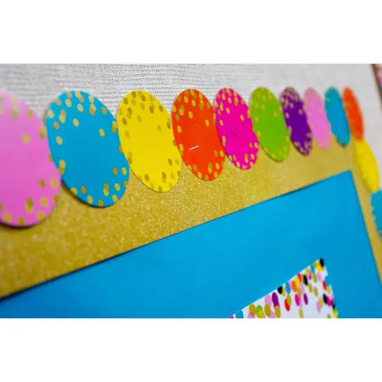Confetti Circles Die-Cut Border Trim, 35 Feet Per Pack, 6 Packs {4}