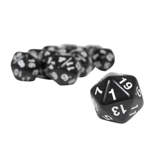 Polyhedra Dice - 20 Sides - 12 Per Pack - 3 Packs {4}