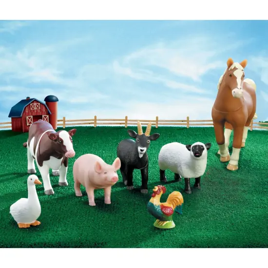 Jumbo Farm Animals, Set of 7 {3}