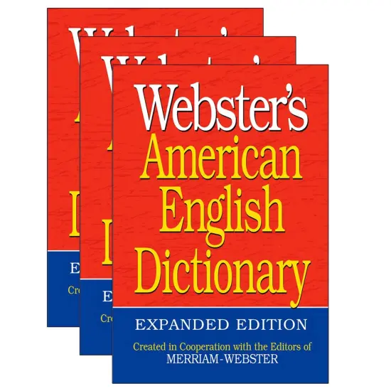 Webster's American English Dictionary, Expanded Edition, Pack of 3 {1}
