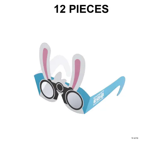 Expert Egg Hunter Bunny Glasses 12 Pieces {1}