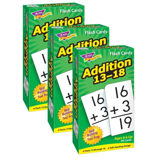 Addition 13-18 Skill Drill Flash Cards, 3 Packs {1}