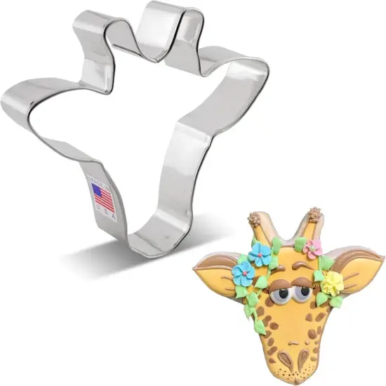 Ann Clark Giraffe Face Cookie Cutter, 4.25" {1}